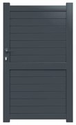 Cancelletto GARDENGATE Lima grigio in alluminio H 180.6 x L 100 cm