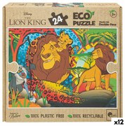 Puzzle per Bambini The Lion King Double-face 24 Pezzi 70 x 1,5 x 50 cm (12 Unità)