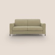 Ortensia divano letto materasso H18 cm con piedi alti in elegante microfibra smacchiabile T11 beige