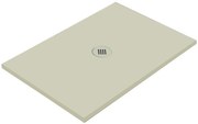 Piatto doccia in ceramica extra slim crema L 80 x L 80 cm