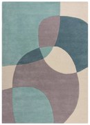 Tappeto in lana blu/beige 160x230 cm Glow - Flair Rugs