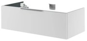 Mobile da bagno sotto lavabo SENSEA Neo bianco laccato L 105 x H 32 x P 48 cm 1 cassetto, lavabo non incluso