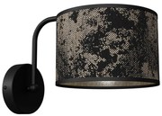 Applique SATINO 1xE27/60W/230V nera/oro