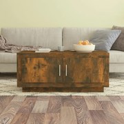 Tavolino Da Salotto Rovere Fumo 102x50x45 Cm Legno Multistrato /