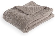 Coperta grigio tortora in micropile 130x170 cm Aspen – Tiseco Home Studio