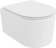 Mexen Sofia vaso wc Rimless Tornado con sedile a chiusura rallentata slim, duroplast, bianco lucido - 30540400T