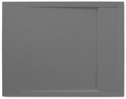 Piatto doccia SENSEA in resina Neo antracite L 70 x L 90 x H 3 cm opaco effetto pietra