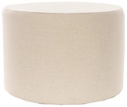 Pouf RABO, diametro 58 cm, crema