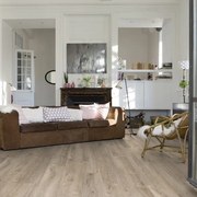 Pavimento in LVT in spc flottante clic passaggio intensivo Kariba taupe grigio chiaro Sp 4.5 mm GERFLOR