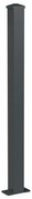 Pilastro completo da fissare 120x120 cancello 7016 in alluminio finitura verniciato Grigio H 205 cm
