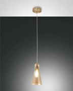 Dafne sospensione ambra 1 luce 3596-40-125