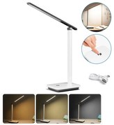 Aigostar - Lampada da tavolo LED dimmerabile LED/5W/5V 3000-6500K bianco/nero