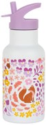 A Little Lovely Company - borraccia in acciaio inox, 350 ml - giardino fiorito