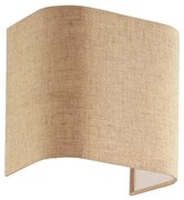 Paralume In Pvc Moderno Gea Tessuto Canvas Beige