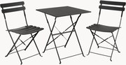 Set da giardino pieghevole in metallo Ponte 3 pz