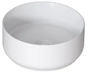 Lavabo da appoggio Kyoto tondo in ceramica bianco