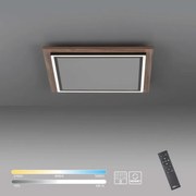 Plafoniera LED PALMA marrone IP20 cct da bianco caldo a bianco freddo con regolazione di temperatura, 5100 lumen PAUL NEUHAUS