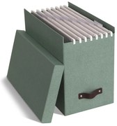 Organizer verde in cartone per documenti Johan Canvas Paper Laminate – Bigso