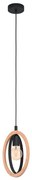 Lampadario Industriale Basildon nero paralume nero E27 Ø0cm EGLO