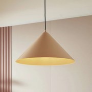 Lampada a sospensione Lindby Clarine, beige, Ø 50 cm, metallo