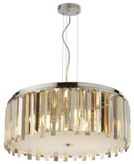 Clarissa 5lt drum pendant convertibile in semi-flush - vetro