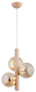 Lampadario a sospensione con filo KANET 3xE14/40W/230V beige