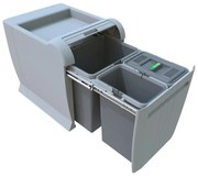 Bidone in plastica per rifiuti differenziati/incasso 34 l City - Elletipi