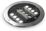 Taurus led smd osram segnapassi incasso 20 w 2000 lm 3000 k acciaio...
