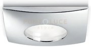 Gfa375- faretto da incasso ip65 cromo lucido quadrato 8,4x8,4 attac...