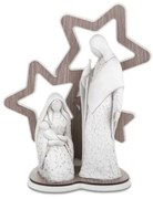 BONGELLI PREZIOSI statua Sacra Famiglia con stelle h 29