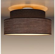 Plafoniera GRACE 1xE27/60W/230V diametro 40 cm marrone/beige