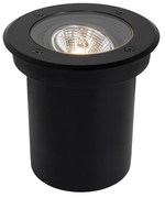 Faretto da terra moderno per esterni nero AR70 orientabile IP65 - Delux