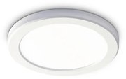 Plafoniera Moderna Aura Materie Plastiche Bianco Led 20W 4000K D22Cm