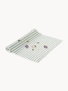 Runner da tavola a righe con motivi ricamati Melony