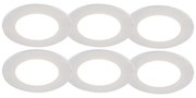 Set di 6 faretti da incasso bianchi con LED dimmerabile a 3 livelli IP65 - Blanca