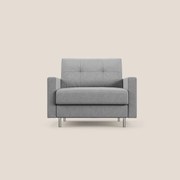 Megan poltrona letto in microfibra smacchiabile T11 grigio