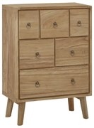 Cassettiera 56x30x80 cm in legno massello di teak