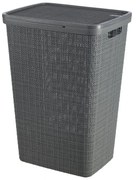 Cesto portabiancheria grigio scuro , 58 l Jute - Curver
