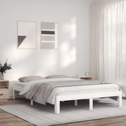 Giroletto bianco 120x190cm legno massello pino 4ft small double