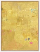 Dipinto su tela dipinto a mano Yellow Petite