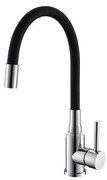ALVEUS 1144427 - Rubinetto per lavello con braccio flessible MINTAS 34 cm cromo/nero