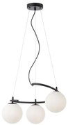 Redo 01-2716 - Lampadario a sospensione con filo VOLLEY 3xE14/28W/230V nero