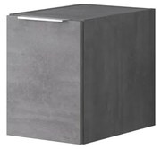 Mobile bagno sospeso con lavabo L 30 x H 40 x P 45.5 cm cemento, 1 anta Portland