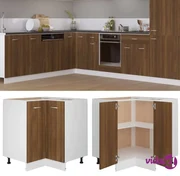 vidaXL Armadietto Cucina Rovere Fumo 75,5x75,5x80,5 cm in Legno