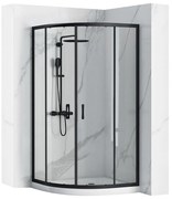Cabina doccia REA Look Black 80x80