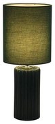 Searchlight EU22353GR - Lampada da tavolo GROOVE 1xE14/60W/230V verde