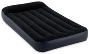64141 - Materasso Gonfiabile Dura-Beam Pillow Rest Classic Singolo, pvc, Nero, 99x191x25 cm - Intex