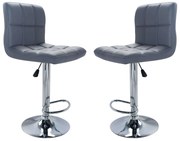 GIL - sgabello alto in acciaio set da 2