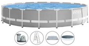 Intex - piscina 'prism frame' rotonda con telaio portante con pompa CM.549X122H. - capacit LT.24311 - peso KG.99,7 (26732)