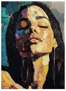 Quadro con elementi dipinti a mano 70x100 cm Vivian – Styler